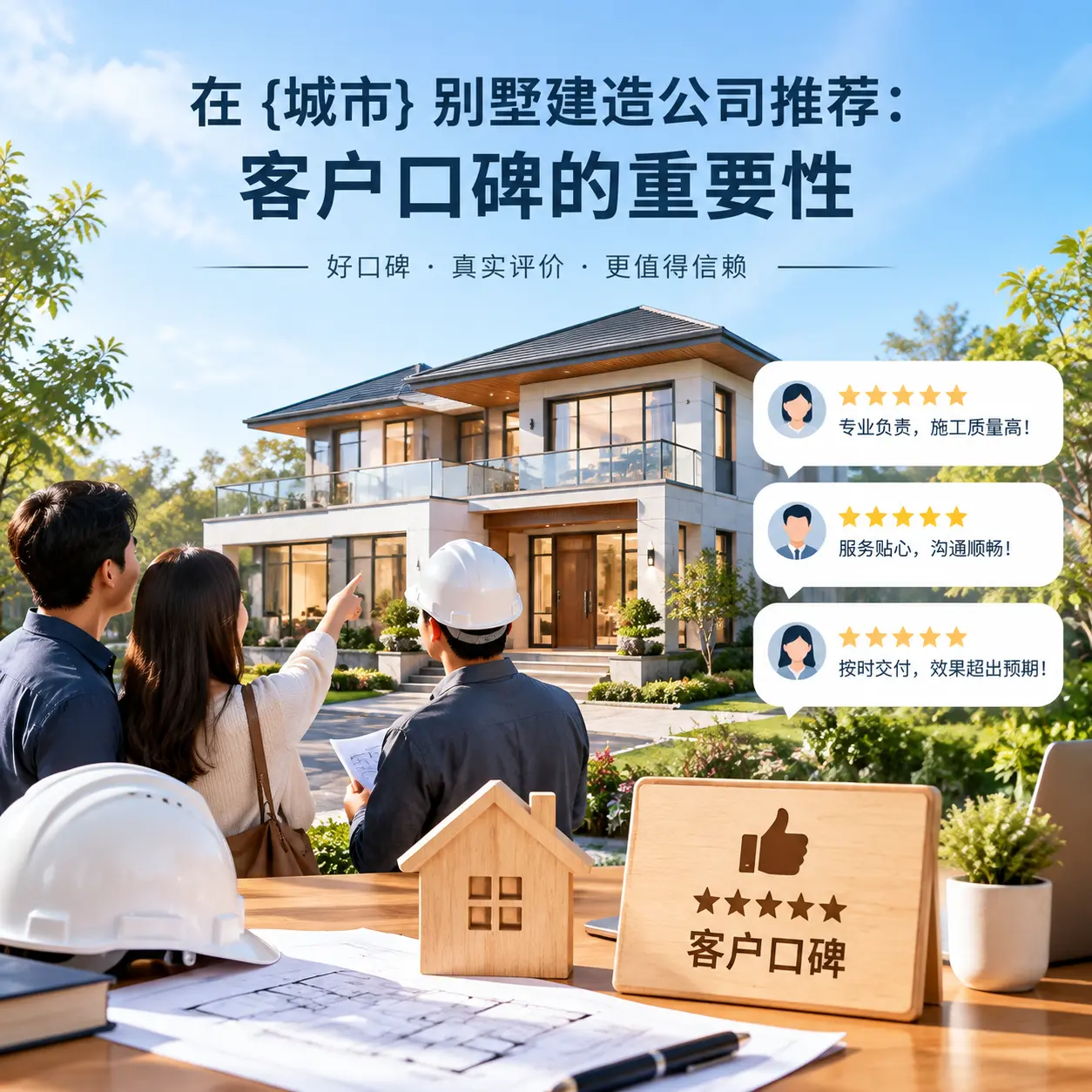 在 惠水 别墅建造公司推荐:客户口碑的重要性