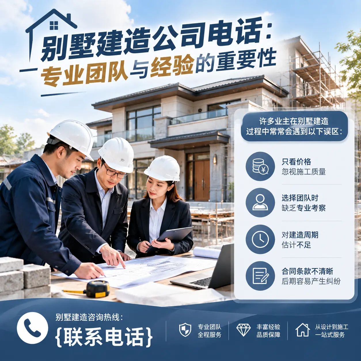 惠水别墅建造公司电话:专业团队与经验的重要性