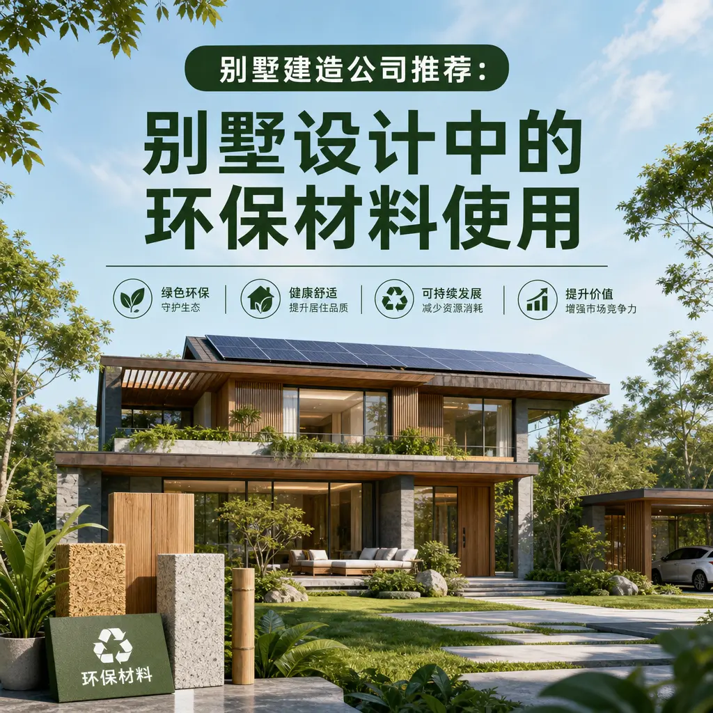 别墅建造公司推荐: 惠水 别墅设计中的环保材料使用