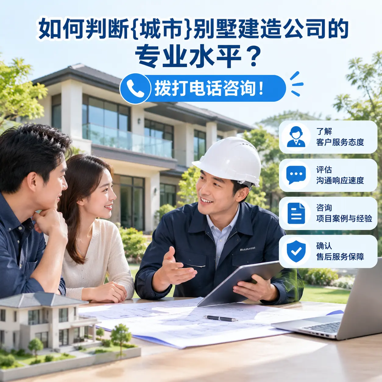 如何判断惠水别墅建造公司的专业水平？拨打电话咨询！